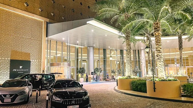 Entrance of JW Marriott Marina